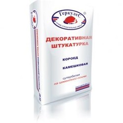 Штукатурка Короед Геркулес (зерно3-2,5мм) белый 25 кг.