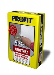 Шпатлевка финишная полимер-водостойкая белая PROFIT"Аквактика"20 кг